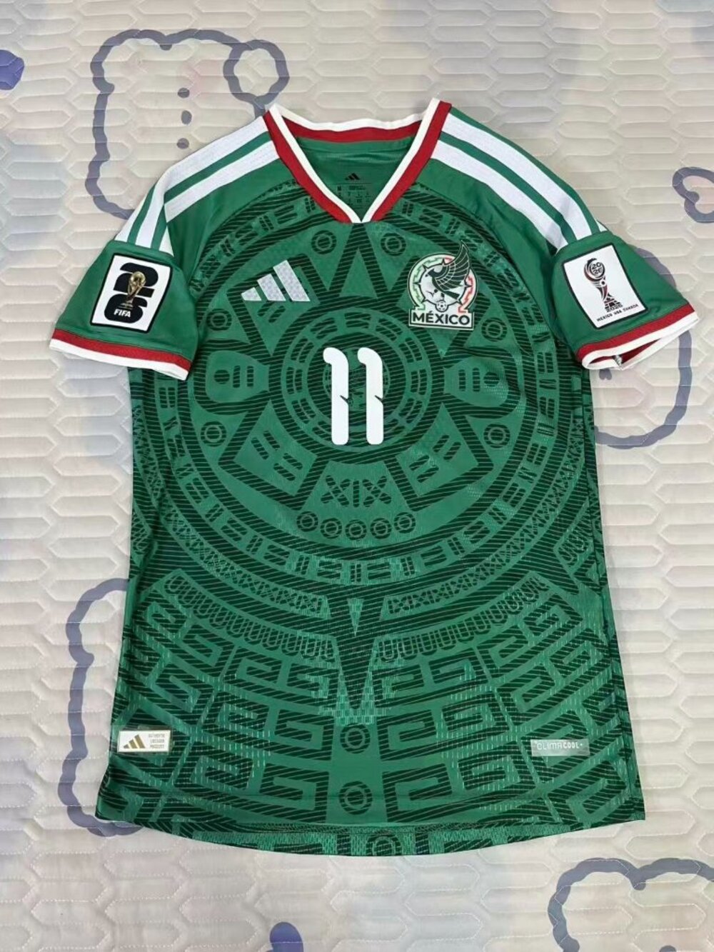 Mexico Green #11 2026 World Cup Soccer Fan Jersey Men’s M